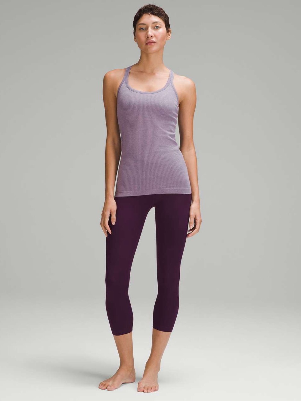 Lululemon Ribbed purple ebb to street Women’s Tank Top
